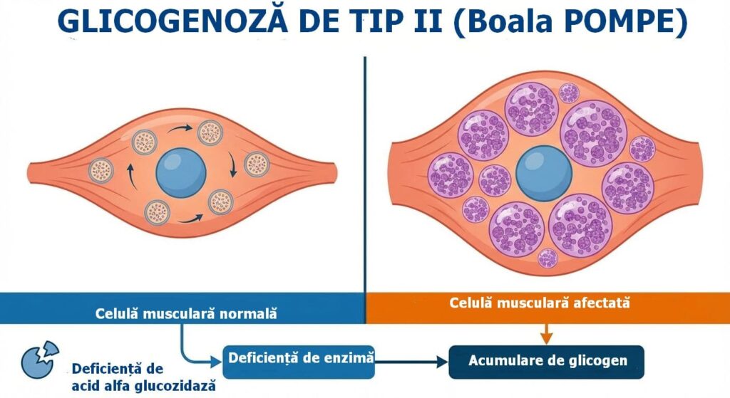 Glicogenoză de tip II (Boala POMPE)